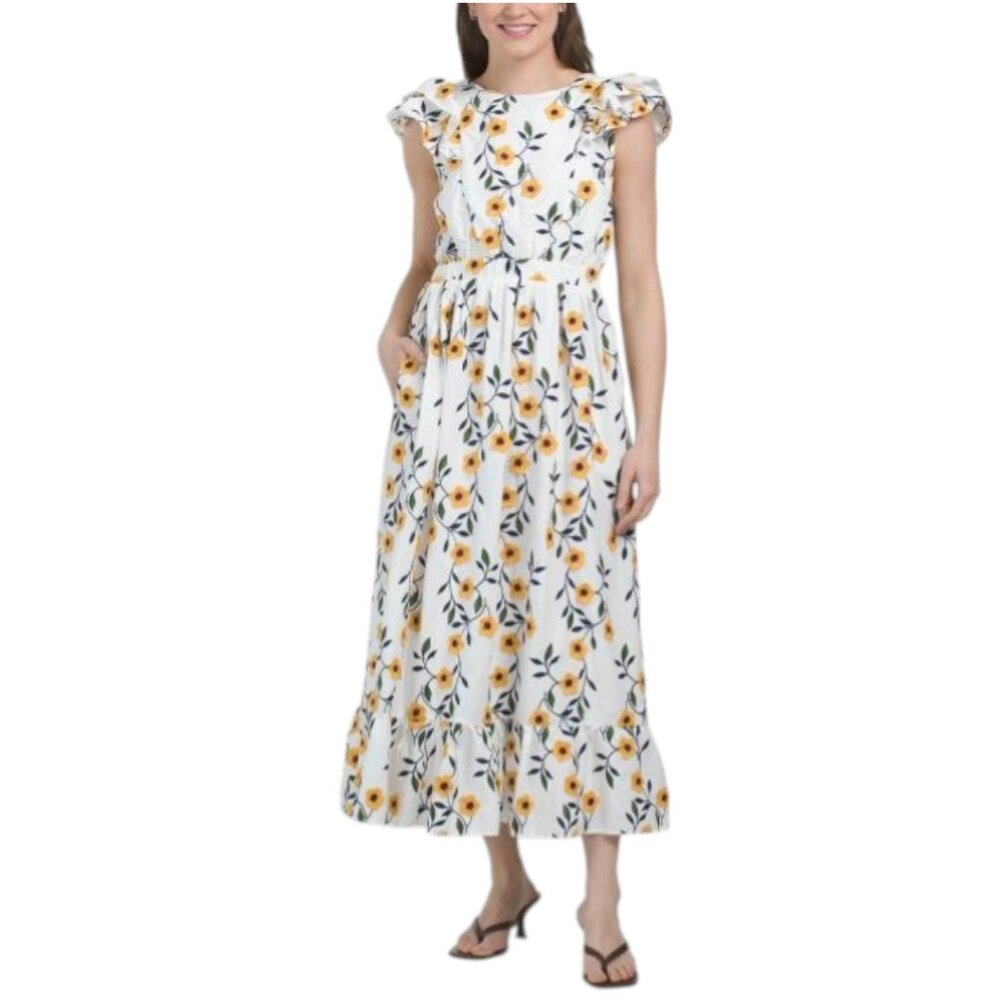 AROSE Ashley Embroidered Floral Dress